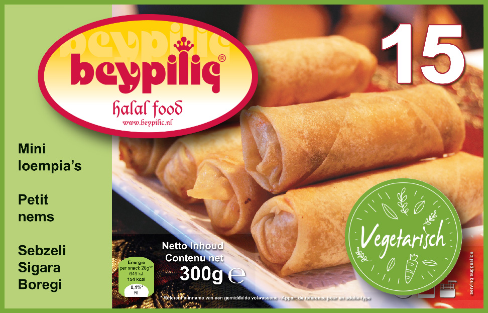 Vegetarische mini loempia's